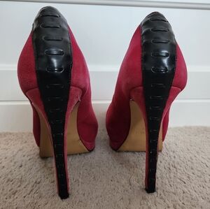 High heel platform shoes